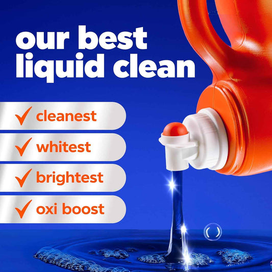 Tide Ultra Oxi Boost Liquid Laundry Detergent, Advanced Stain Remover with Extra Oxi Power