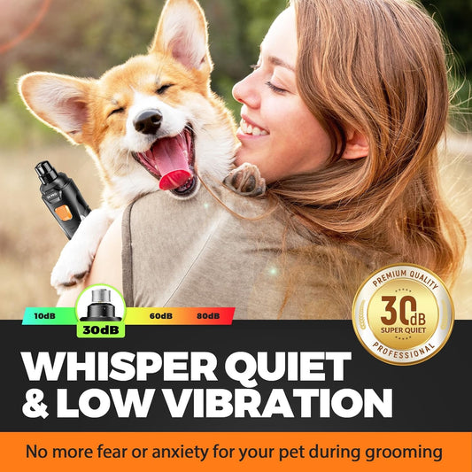 Whisper_Quiet_Dog_Nail_Grinder_with_4_LED_Lights,_Safe_&_Stress-Free_for_Sensitive_Dogs_Cats_of_All_Breeds_&_Sizes,_3_Grinding_Bits,_3-Speed,_Pet_Nail_Trimmers,_Rechargeable_Painless_Grooming_Kit