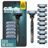 Gillette Mach3 Shaving Razor for Men, 1 Razor Gillette 3-Blade Handle for Men’s Grooming, Razor Blade Refills, Lubrication Strip