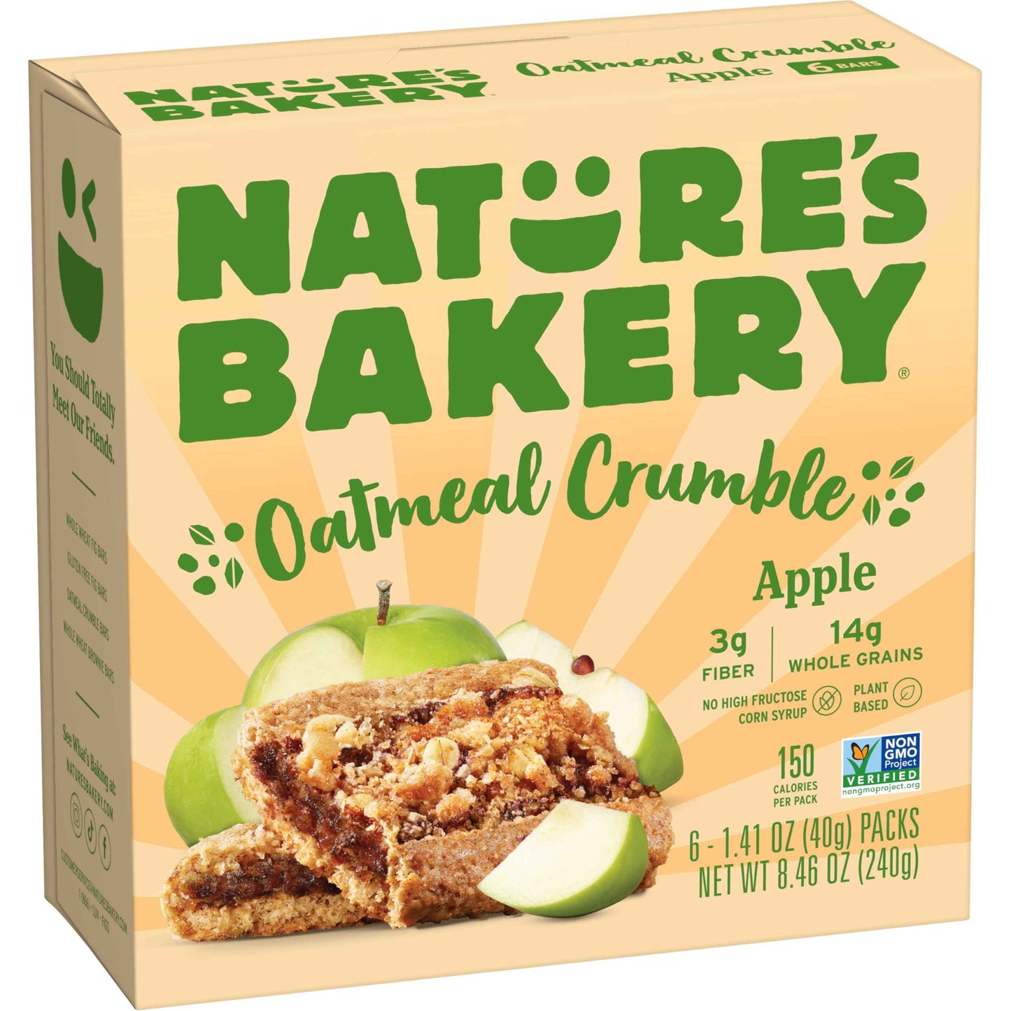 Nature’s Bakery Oatmeal Crumble Bars, Real Fruit, Vegan, Non-GMO, Breakfast bar