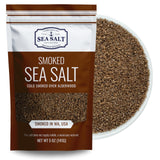 Fine Grain Cold Smoked Sea Salt Over Alderwood, Unrefined Fine Smoky Flavored Kosher Salt for Grilling & Cooking, 5 oz Bag