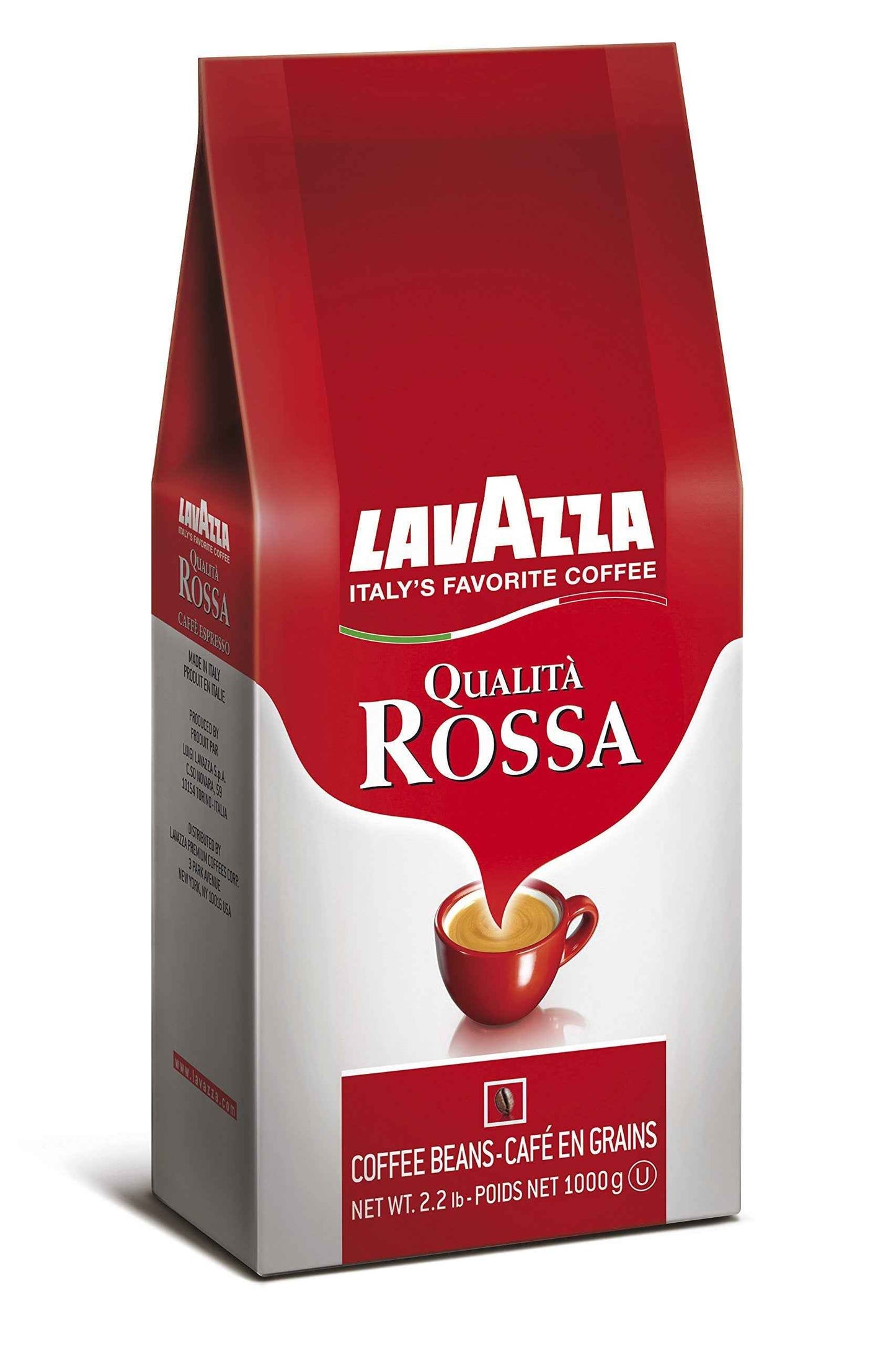 Lavazza Whole Bean Coffee, Medium Roast, Arabica and Robusta Blend