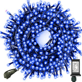 Decute 300LED Christmas String Lights Outdoor Waterproof 105FT UL Certified with End-to-End Plug 8 Modes, Warm White Indoor Starry Fairy Lights for Christmas Tree Patio Garden Wedding Party Decor