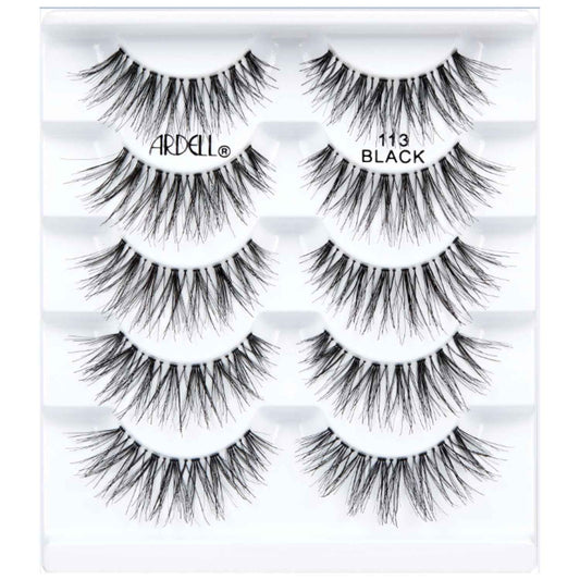Ardell False Eyelashes 113 – Natural Wispy Strip Lashes, Lightweight & Seamless Invisiband for All-Day Wear