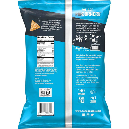 POPCORNERS Original Cheddar, Popped Corn Chips (5oz)