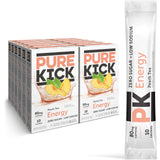 PURE KICK Energy Singles To Go Drink Mix, Includes 12 Boxes with 6 Packets in each Box, 72 Total Packets