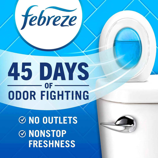 Febreze Bathroom Air Freshener, Odor-Fighting, Plug In Alternative, Air Fresheners for Small Spaces in Home, Bathroom, Kitchen, & Closet