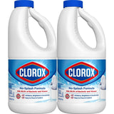 Clorox Splashless Disinfecting Bleach Cleaner, 2 Pack Regular Concentrated Liquid Bleach, Removes Mold, Mildew and Stains, Whitens, for Multi Purpose Cleaning and Laundry, 40 oz Bottles