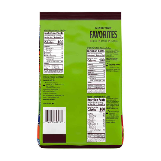 HERSHEY'S Assorted Chocolate Flavored Candy Party Pack, 30.22 oz, 1.96 Pounds