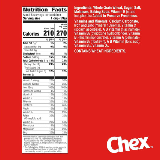 Wheat Chex Breakfast Cereal, Homemade Chex Mix Ingredient