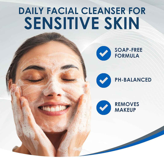 Vanicream Gentle Facial Cleanser with Pump Dispenser - Formulated Without Common Irritants for Those with Sensitive Skin