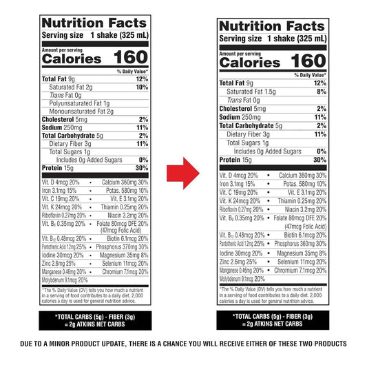 Atkins High Protein Shake, 15g Protein, 2g Net Carb, 1g Sugar, Keto Friendly, Chocolate Flavored Protein Shakes