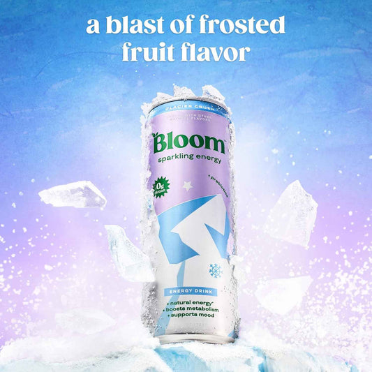 Bloom Nutrition Sparkling Energy Drink - Natural Caffeine, Zero Sugar, 180mg - Antioxidant-Rich with Green Coffee Bean, Green Tea Extract, Prebiotics