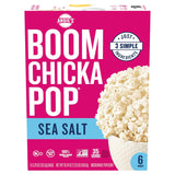 Angie's BOOMCHICKAPOP Sea Salt Microwave Popcorn, 6 Count, 3.29 oz. bags