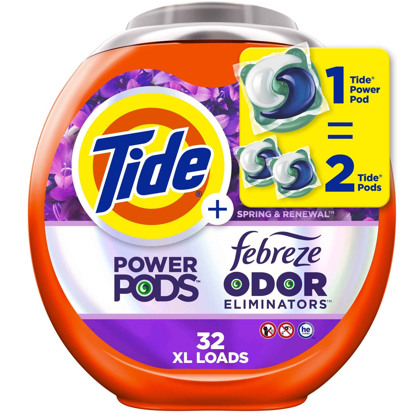 Tide Power Pods with Febreze Laundry Detergent Pacs, All-Day Freshness