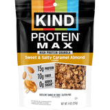 KIND Protein MAX Granola, Sweet & Salty Caramel Almond, 15g Protein, Low Sugar (4g Total, 0g Added), Keto Friendly, Gluten Free, Non-GMO, 9oz