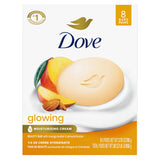 Dove Beauty Bar Soap Glowing Mango & Almond Butters, for Radiant Skin, Illuminates Skin 3.75 oz