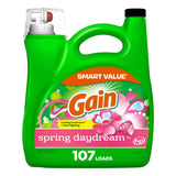 Gain Liquid Laundry Detergent, Spring Daydream Scent, Freshness + Odor Fighting, Laundry Detergent Liquid Soap, HE compatible
