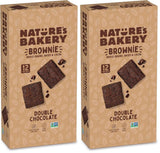Nature’s Bakery Double Chocolate Brownie Bars, Whole Grains, Dates, and Cocoa, Plant Based, Dairy-Free, Snack Bar