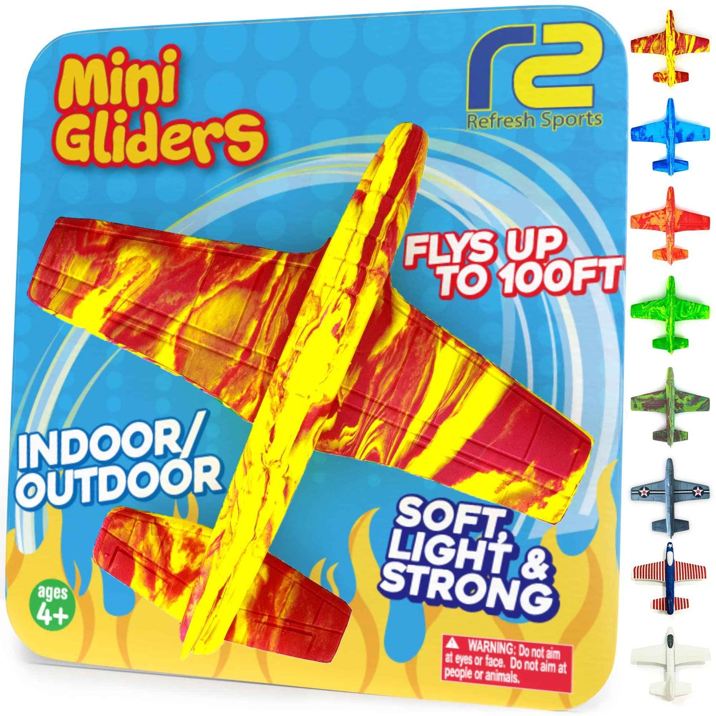 Airplane Toy Foam Airplanes for Kids - Best Easter Stuffers for Boys & Girls - Easy Throwing Air Planes - Gift Idea Toy Games - Styrofoam Plane Glider - Great Gifts for Ages 4 5 6 7 8 9+ Year Old