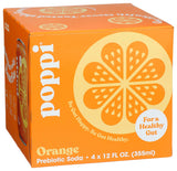 Poppi Orange Prebiotic Soda 4 pack