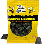Gustaf's Beehive Dutch Licorice Drops - 5.2oz Bag - Sweet Honey Black Licorice Candy - Dutch Candy from Netherlands - Sweet Black Liquorice Treats - Beehive Liqourice with Honey