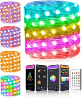 Aoycocr 66FT 132 LEDs WiFi Smart Christmas Tree Lights, Alexa Voice Controlled RGB Fairy Lights with App, Music Sync LED Party Lights for Xmas Tree & Home Holiday Decor