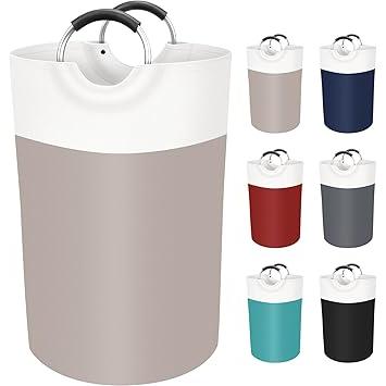 BlissTotes_Laundry_Basket,_Laundry_Hamper,_Collapsible_Laundry_Baskets,_Dirty_Clothes_Hamper,_Waterproof_with_Foam_Protected_Aluminum_Handles_for_College_Dorm,_Family