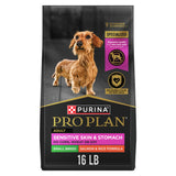 Purina Pro Plan Small Breed Sensitive Skin and Stomach Salmon – Corn, Wheat, and Soy-Free Formula for Reactive Adult Dogs, 4 lb Bag