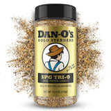 Dan-O’s SPG Tri-O Seasoning – Salt, Pepper & Garlic Blend – Medium Bottle – Premium All Purpose SPG for Steak, Chicken, Seafood & Veggies