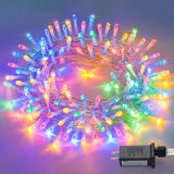 JMEXSUSS 200 LED Christmas String Lights Outdoor Waterproof, 66ft Color Changing String Lights Plug in, Warm White & Multicolor Christmas Lights for Trees Yard Wedding Xmas Party