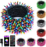 Minetom 82ft 250LED Color Changing Christmas Halloween Tree Lights, LED RGB String Twinkle Lights, 16 Milion Adjustable Colors Smart Fairy Lights with Remote & App & Timer for Xmas Tree Holiday Party