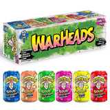 Sour Fruity Soda with Classic Warheads Flavors – Perfectly Balanced Sweet and Sour Soda - Warheads Candy Throwback Treat, Soda, Cocktail Mixer, Pack of 12, 12oz Cans (Variety Pack)