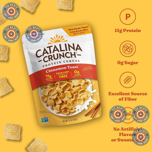 Catalina Crunch Protein Cereal – Keto Starter Gift Basket Addition for the Low-Carb Friend, Dark Chocolate 9 oz