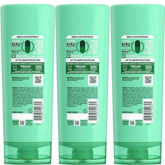 Garnier Fructis Pure Clean Hydrating Conditioner – Mindful Self-Care Hair Ritual for Sensitive Scalps