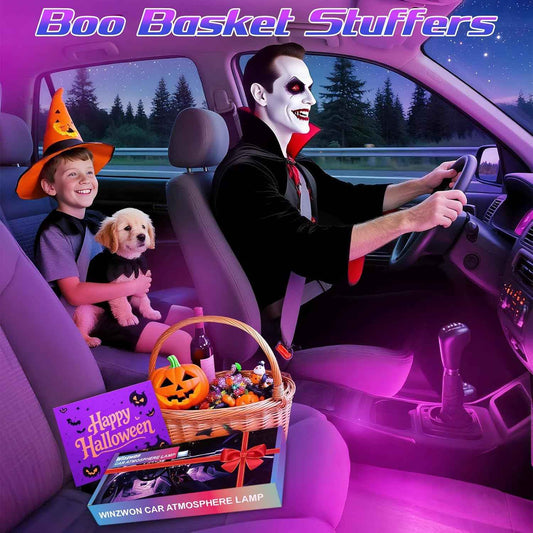 Winzwon LED Car Interior Lights – Safe Family Road Trip Cabin Mood Light, Cool to the Touch USB Powered Strip