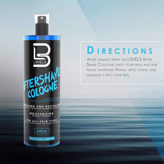 L3 Level 3 After Shave Spray – Self-Care Grooming Essential, Peppermint and Lavender Calming Mist for Men