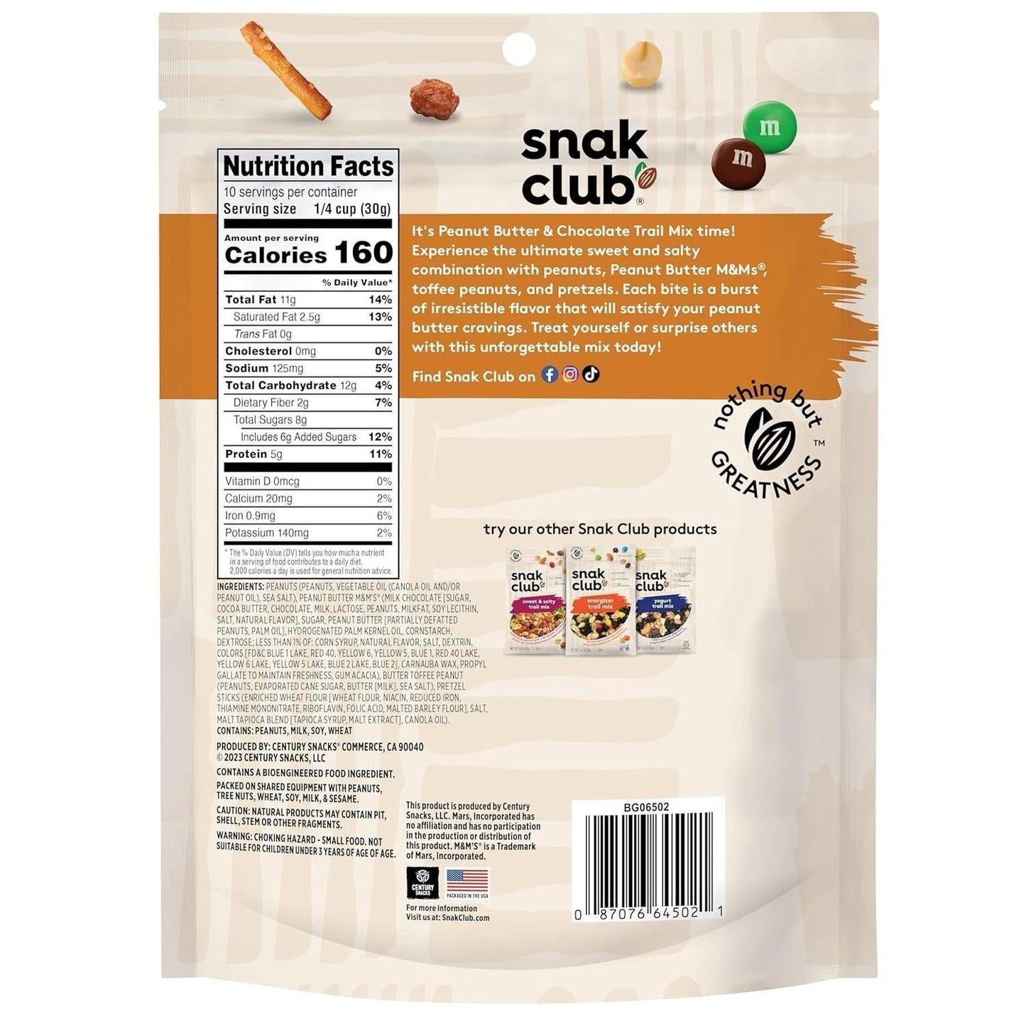 Snak_Club_Peanut_Butter_Chocolate_Trail_Mix,_Butter_Toffee_Peanuts,_Pretzels,_Chocolate_Candies,_Family_Size,_11_Ounce_Snack_Sweet_Dessert_Bonbon