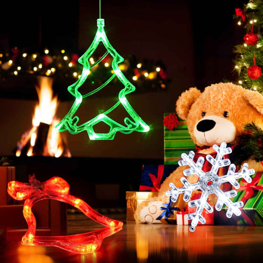 LOLStar Christmas Window Lights – 3-Pack Holiday Decor for Living Room Windows and Cozy Indoor Ambiance