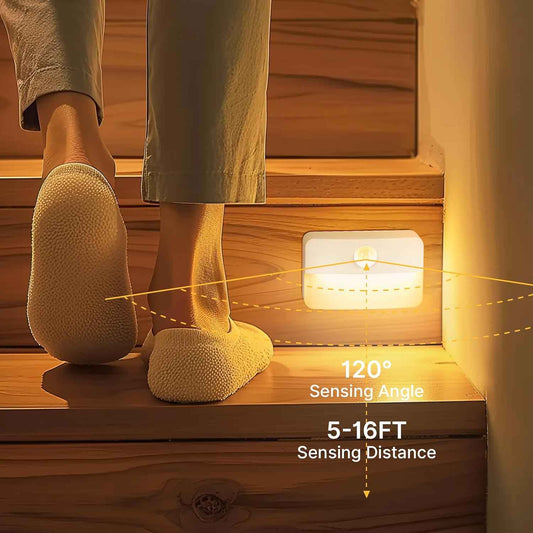 LumiGuard Decor Motion Light – Warm 3000K Glow for Bedroom Ambiance, Stylish Stick On LED Lamp