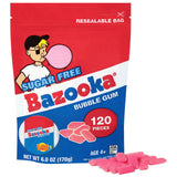 Bazooka Sugar-Free Bubble Gum Bulk – Safe Candy Choice for Kids Sports Birthday Parties, Piñata Fillers, and Classroom Treats, 120 Pellets