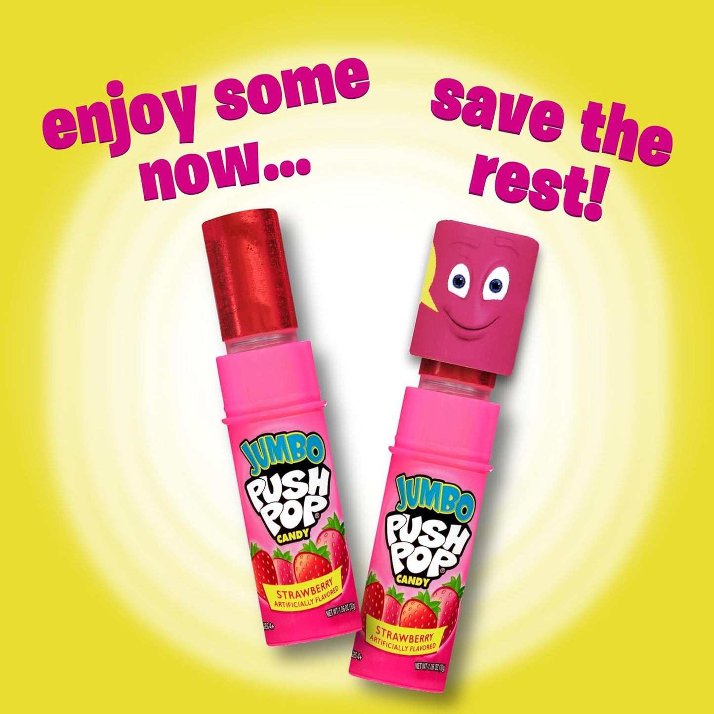 Bazooka Push Pop Jumbo Lollipops – Nostalgic Birthday Gift for Kids Goody Bags