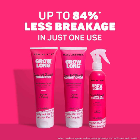 Marc Anthony Grow Long Biotin Leave-In Spray – One-Step Hair Care for Clutter-Free Vanity, 2-in-1 Detangler & Conditioner