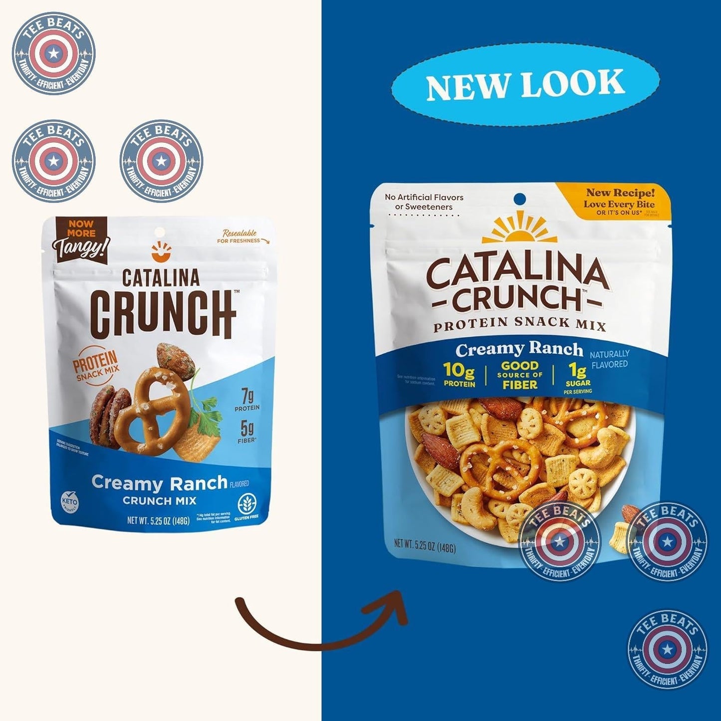 Catalina Crunch Protein Snack Mix - 10g Protein Savory Crunch for Playroom Snacking and Car Cup Holder Stash