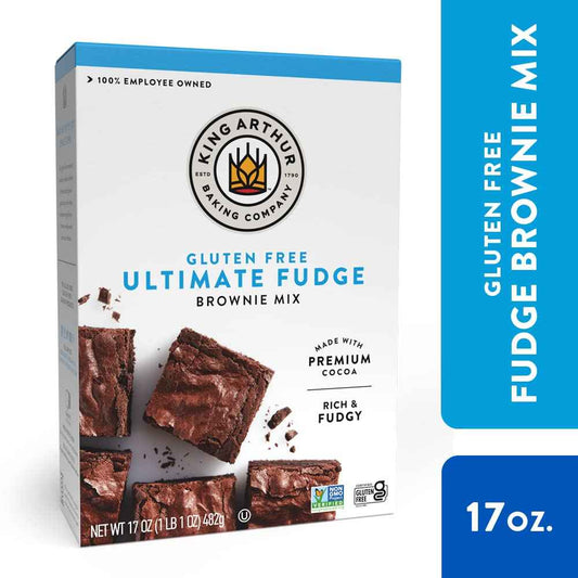 King Arthur Gluten Free Fudge Brownie Mix – Clean-Ingredient Baking for Wellness-Focused Pantries, Rich Chocolate Dessert for Guilt-Free Weeknight Indulgence