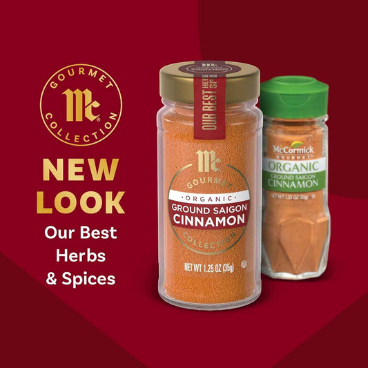 McCormick Gourmet Saigon Cinnamon – Premium Organic Spice for Gourmet Home Bakers