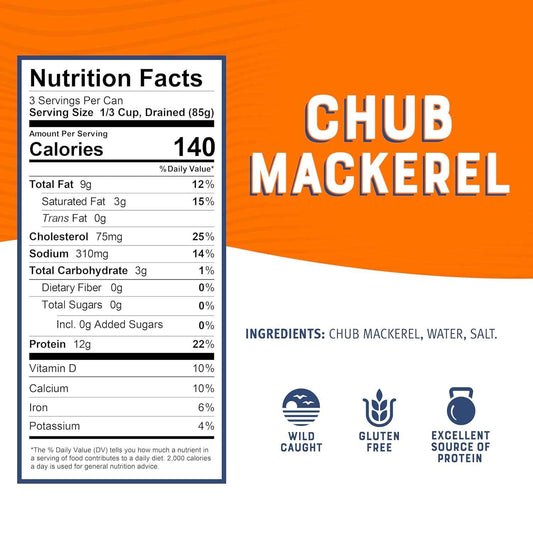 Bumble Bee Canned Mackerel Fillets – Five-Minute High-Protein Meal for Focus and Fuel