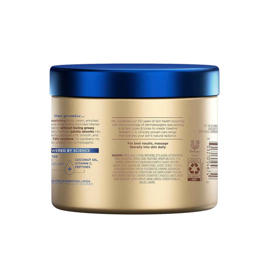 Vaseline Radiant X Deep Nourishment Body Cream – Thoughtful Birthday Gift for Women Who Love Self-Care and Soft Skin