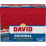 DAVID Roasted and Salted Sunflower Seeds 12 Pack – Magnesium-Rich Snack for Workout Recovery and Cravings