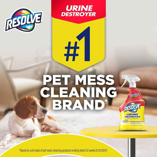 Resolve Urine Destroyer Spray – Holiday Gift for Puppy and Kitten Owners During Potty Training, 32 Fl Oz
